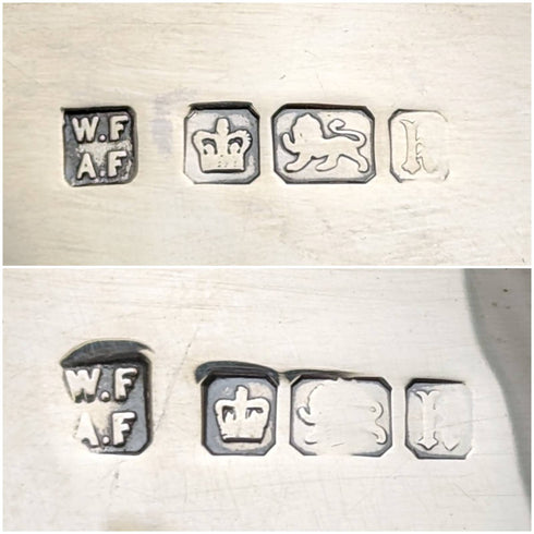 1902 British Antique Sterling Silver Sugar Pot & Cream Jug Total 294g Fordham & Faulkner