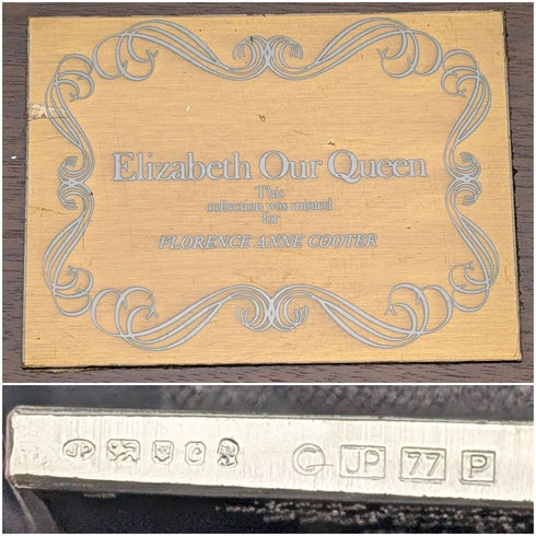 1977年 英国 純銀製 ジュビリーインゴット25個セット 計641g 木箱入り John Pinches