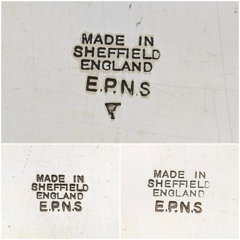 Early 20th century British vintage silver plate tea set, 3 piece set