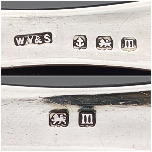 1911年 英国アンティーク 純銀ハンドル 大型ボタンフック ブーツフック William Vale