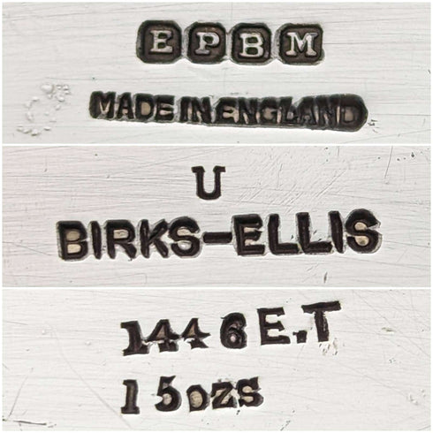 ヴィンテージ シルバープレート製 大型スキットル ヒップフラスコ Birks-Ellis