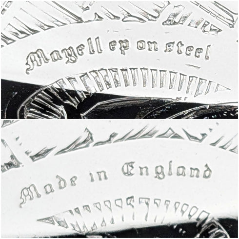 Antique British Silverplate Oval Large Gallery Tray, 39cm Wide, Queen Anne Period, Unused.