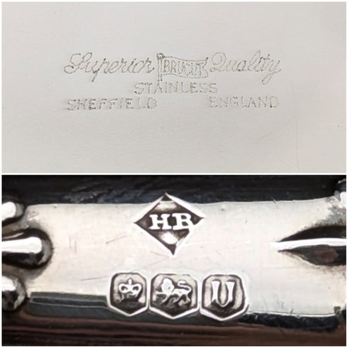 1962 年英國復古純銀手柄蛋糕切片機盒裝哈里森兄弟