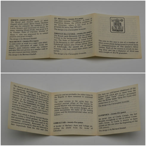 1977年 英国 エリザベス2世女王 戴冠25周年 記念銀貨 28g RoyalMint ケース・説明書付