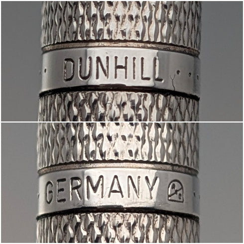 German vintage Dunhill base metal ballpoint pen case with cloth