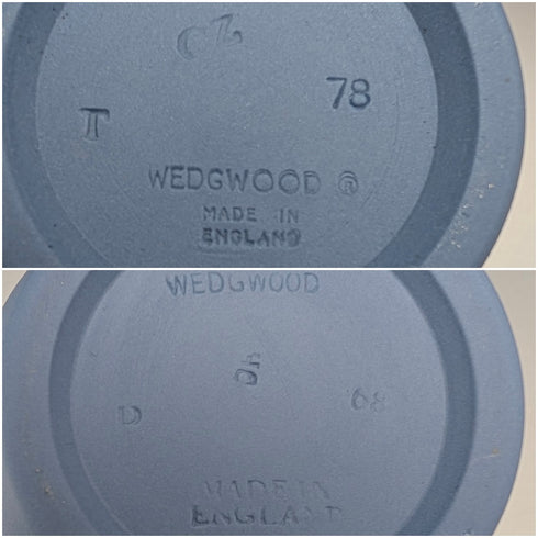 一對老式韋奇伍德碧玉器花瓶。