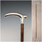 1902 British antique pure silver clutch handle walking stick 88cm J Howell & Co.