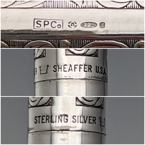 米国ヴィンテージ シェーファー 純銀製 ボールペン ケース入