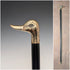 Vintage Black Shaft Duck Head Handle Walking Stick 93cm