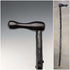 British Vintage Men's L-Handle Bramble Shaft Walking Stick 91cm