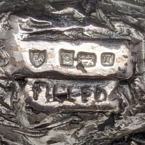 純銀張り彫刻 特大 牡鹿 オブジェ 900g 高さ20cm 英国 カントリーアーティスト社