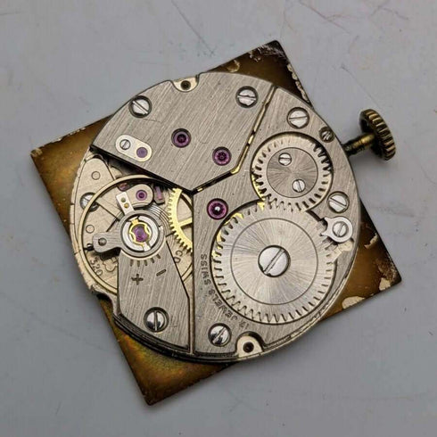 Reloj de bolsillo vintage británico Mappin & Webb, en buen estado de funcionamiento, mecánico, 17 joyas, con estuche de cuero.