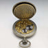 Around 1899 British Antique Heart-Shaped Sterling Silver Pocket Watch Holder with REVUE Pocket Watch