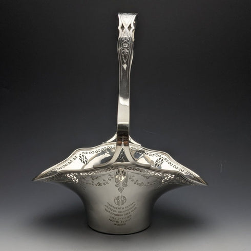 1923 年美國古董純銀(925 銀)籃式高爾夫球獎杯 257 克 Frank Whiting