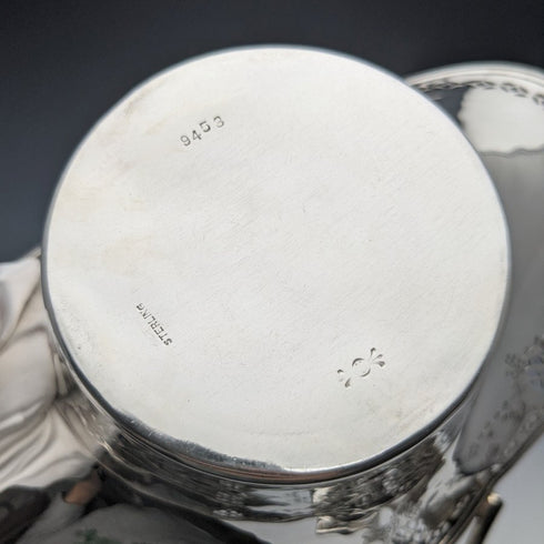 1923 年美國古董純銀(925 銀)籃式高爾夫球獎杯 257 克 Frank Whiting