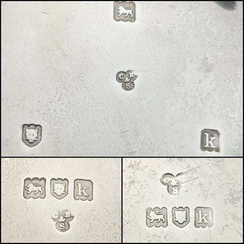 1905 British Antique Pure Silver (925 Silver) Bachelor Teapot 3 Piece Set Total 500g Charles Boyton