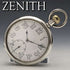 Reloj de bolsillo militar antiguo Zenith de 1918, caja de plata maciza, en funcionamiento