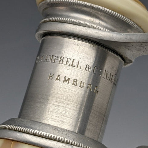 德國復古珍珠貝母裝飾歌劇眼鏡雙筒望遠鏡原裝盒