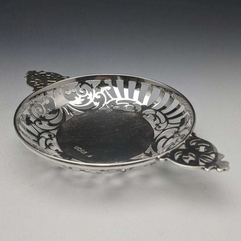1901년 영국 앤티크 순은(925 실버) 봉봉 디쉬 페어 지름 90mm 조시아 윌리엄스