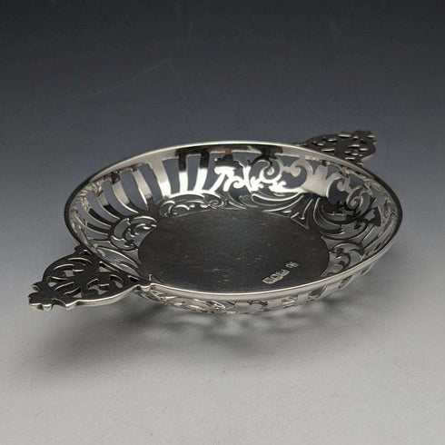 1901년 영국 앤티크 순은(925 실버) 봉봉 디쉬 페어 지름 90mm 조시아 윌리엄스