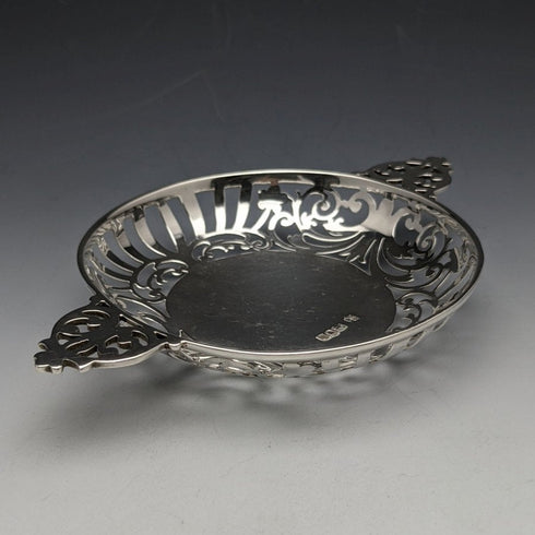 1901 年英國古董純銀(925 銀)糖果盤一對直徑 90 毫米約西亞·威廉姆斯