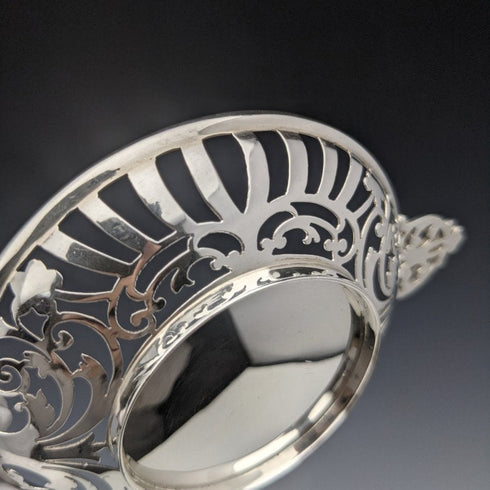 1901 年英國古董純銀(925 銀)糖果盤一對直徑 90 毫米約西亞·威廉姆斯