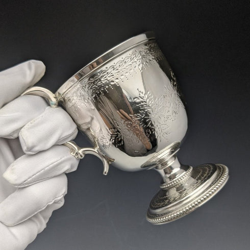 1862 年英國古董純銀(925 銀)馬克杯 133 克亨利威爾金森