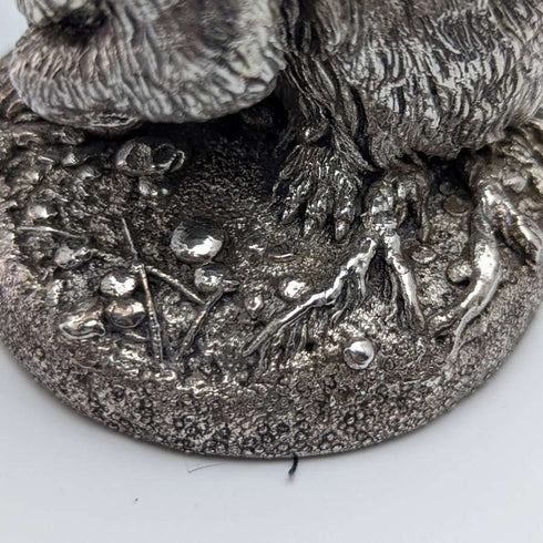 순은 도금 조각 다람쥐 오브제 263g 높이 8.5cm 영국 컨트리 아티스트 사