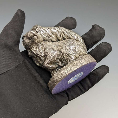 순은 도금 조각 다람쥐 오브제 263g 높이 8.5cm 영국 컨트리 아티스트 사