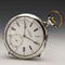 Reloj de bolsillo antiguo suizo PRIVILEGE, grabado con motivo de bolos, caja de plata, en buen estado de funcionamiento