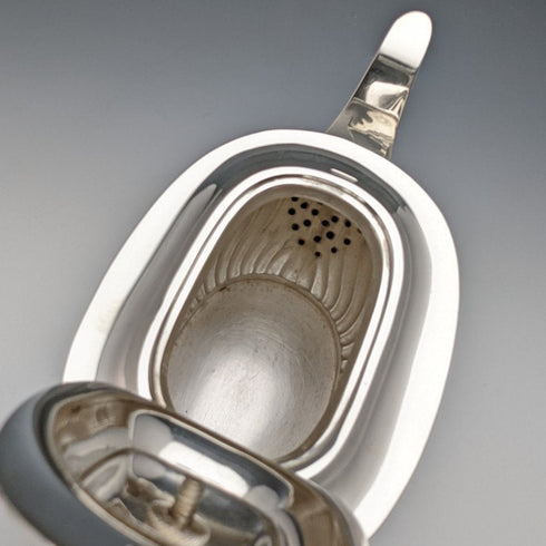 1906年 英国アンティーク 純銀(925シルバー) ティーポット 394g Barker Brothers