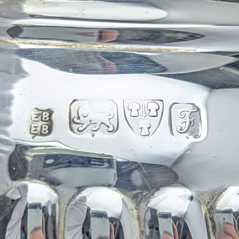 1906年 英国古董 纯银(925银)茶壶 394克 Barker Brothers