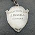 Around 1920 British Antique Pure Silver (925 Silver) Double Albert Chain 52g Pure Silver Emblem Fob