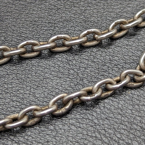 1920 年左右英國古董純銀(925 銀)雙阿爾伯特鏈 52 克純銀徽章 Fob