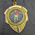 UK Gold Plated Albert Chain 43g Soccer Medal Fob