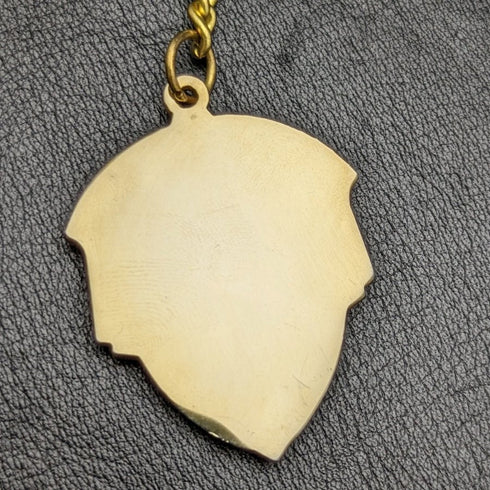 UK Gold Plated Albert Chain 43g Soccer Medal Fob