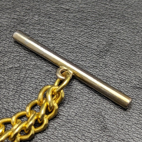 UK Gold Plated Albert Chain 43g Soccer Medal Fob