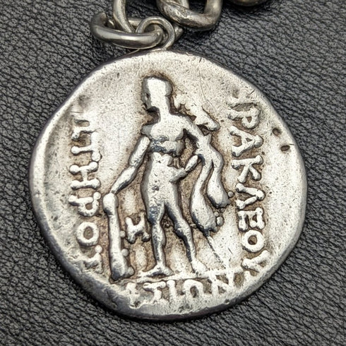 1900 年左右英國古董純銀(925 銀)Albert Chain 62 克羅馬銀 Fob