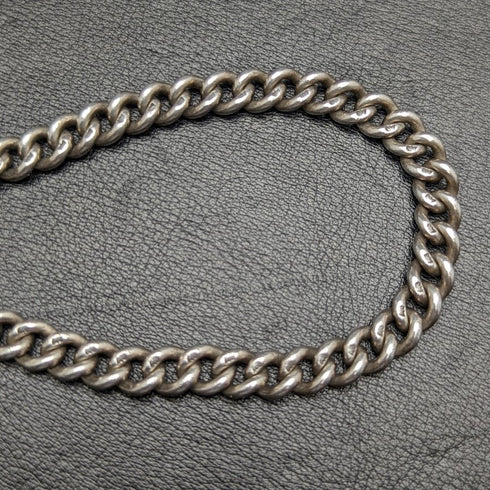 1900 年左右英國古董純銀(925 銀)Albert Chain 62 克羅馬銀 Fob
