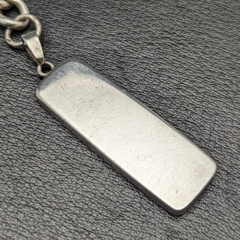 1900 年左右英國古董純銀(925 銀)粗阿爾伯特鏈 75 克純銀錠 FOB