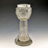 Jarrón de cristal tallado con decoración de plata de ley, antiguedad británica de 1910, 383 g, C C May & Sons