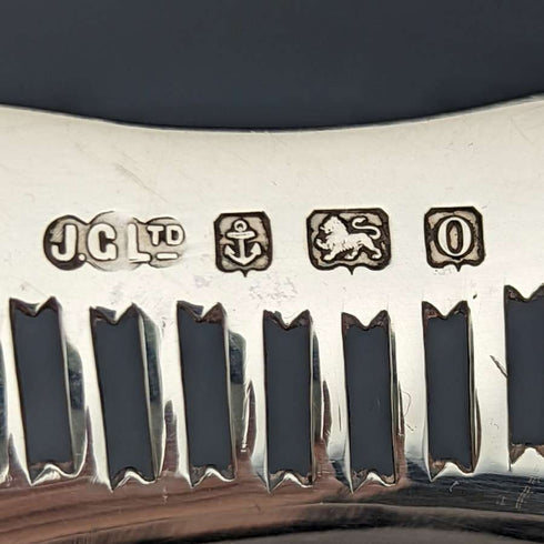 1938년 영국 빈티지 순은(925 실버) 과일 볼 컴포트 직경 26cm 470g Joseph Gloster Ltd