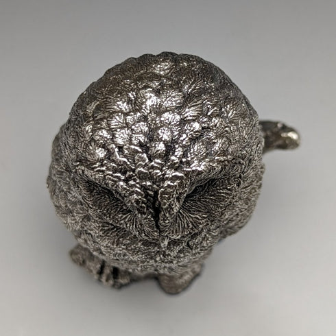 純銀雕塑貓頭鷹對象 385 克英國鄉村藝術家