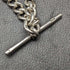 1920s British Antique Extra Thick Pure Silver (925 Silver) Albert Chain 75g Medal Fob