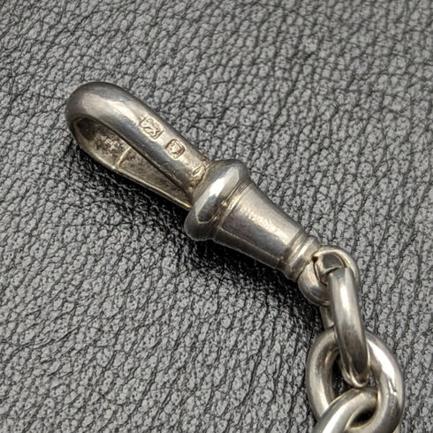 1920 年左右英國古董純銀(925 銀)阿爾伯特鏈 37 克獎牌表