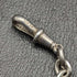Cerca de 1920, cadena Albert antigua británica de plata esterlina (plata 925), 37 g, con medalla de dije