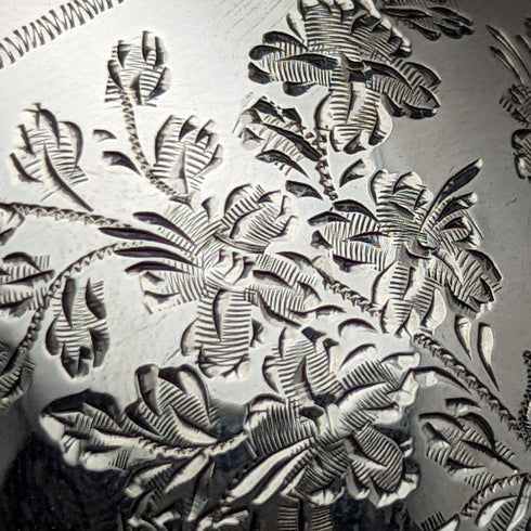 1884 年英國古董純銀(925 銀)一套 6 個鹽罐和 3 個勺子,總計 184 克 Wakely & Wheeler