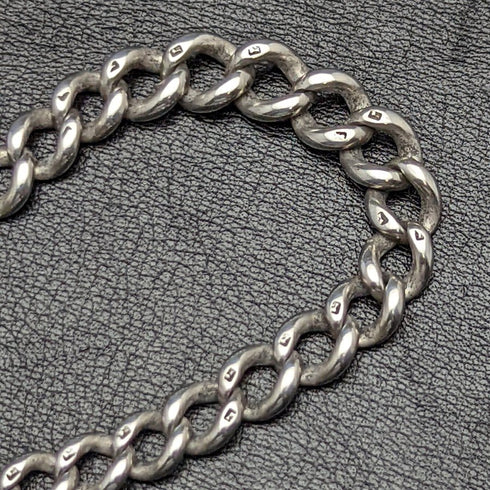 1900 年左右英國古董純銀阿爾伯特鏈 41 克 2 色天然寶石旋轉表扣