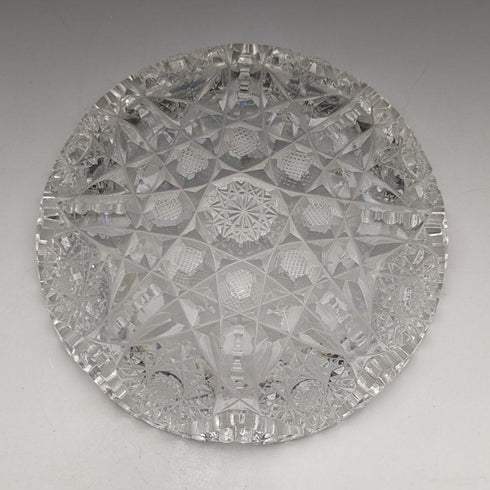 1925 年英國復古切割玻璃碗一對純銀叉子套裝盒裝阿迪兄弟