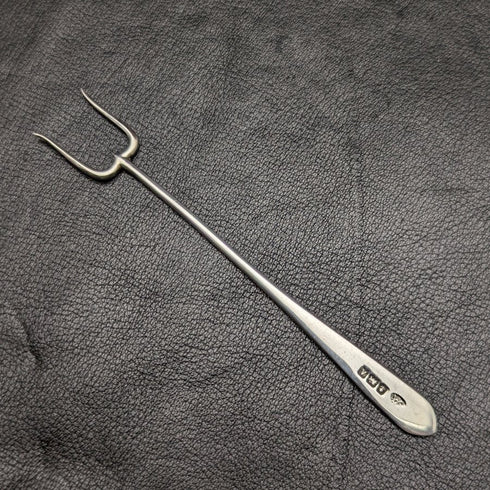 1925 年英國復古切割玻璃碗一對純銀叉子套裝盒裝阿迪兄弟